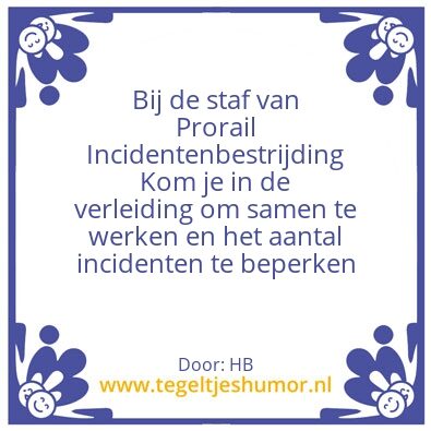 Tegeltje: ProRail ICB
