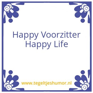 Tegeltje: Happy life