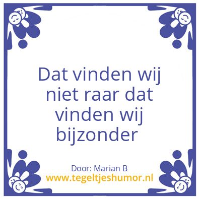 Tegeltje: Marian Borg