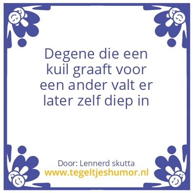 Tegeltje: Kuil