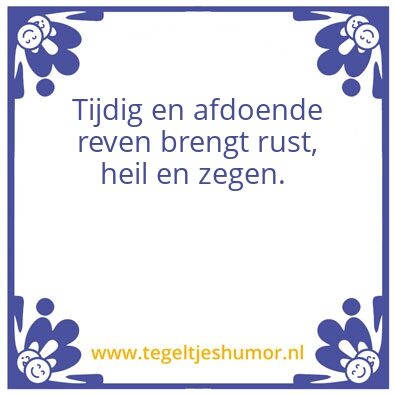 Tegeltje: Sanderâ€™ wijsheid