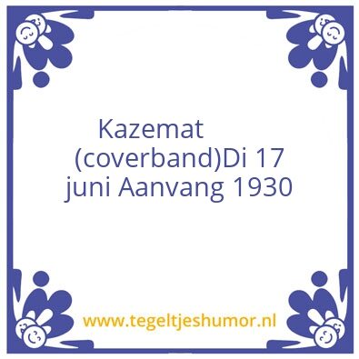 Tegeltje: Kazemat