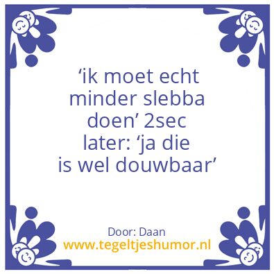 Tegeltje: Tegeltje