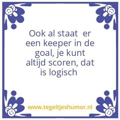 Tegeltje: Voetbal