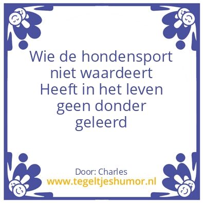 Tegeltje: Honden