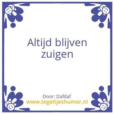 Tegeltje: Dafdaf