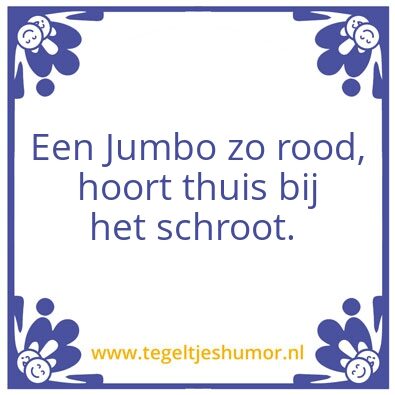 Tegeltje: Jumbo