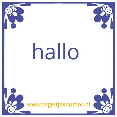 Tegeltje: mazzel