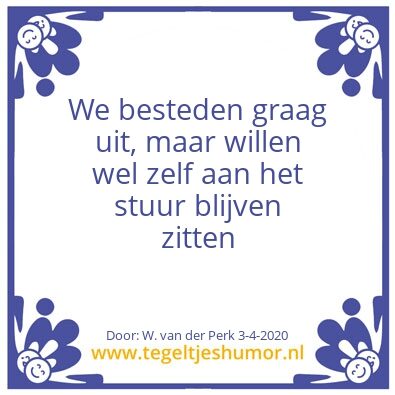 Tegeltje: Outsourcing