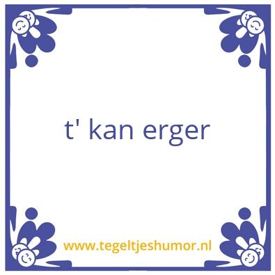 Tegeltje: levensregel