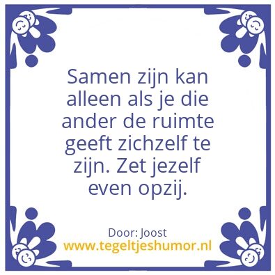Tegeltje: Jezelf