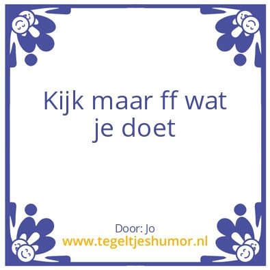 Tegeltje: Yooo