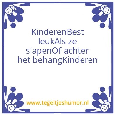 Tegeltje: #elfje#