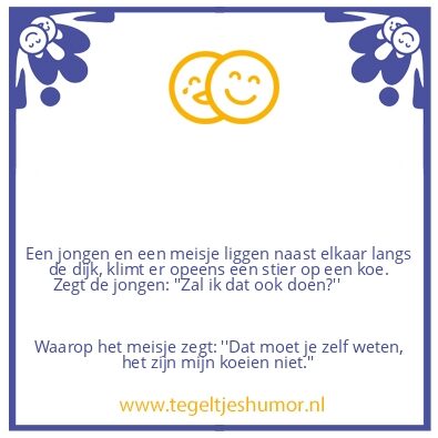 Tegeltje: Jongen en meisje