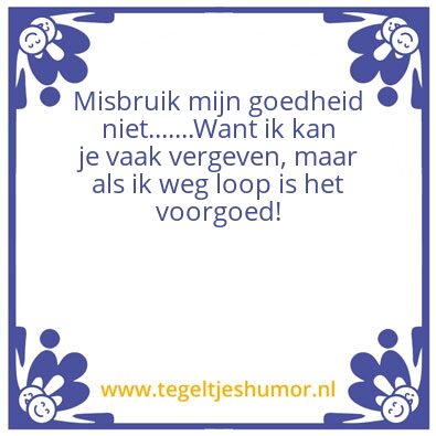 Tegeltje: Goede ik