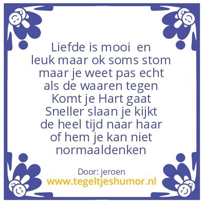 Tegeltje: liefde