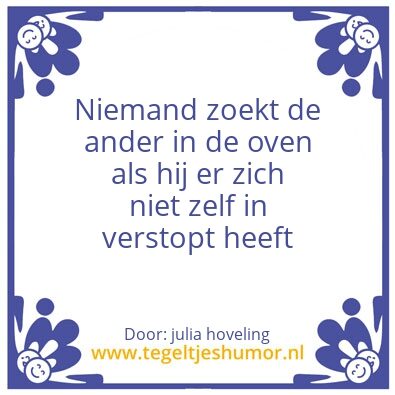 Tegeltje: spreekwoord