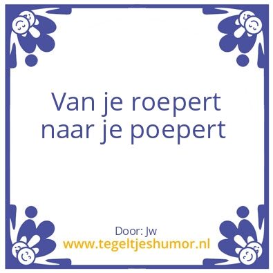 Tegeltje: Geur