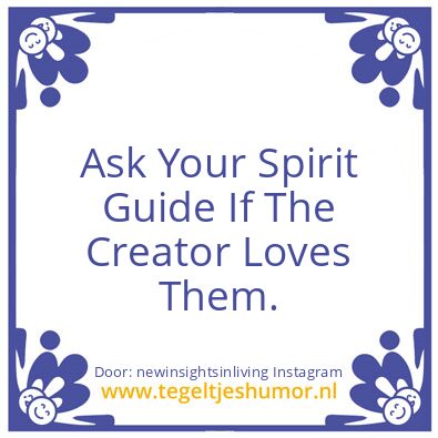 Tegeltje: Ask Your Spirit Guide :