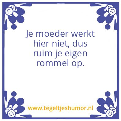 Tegeltje: Kantine