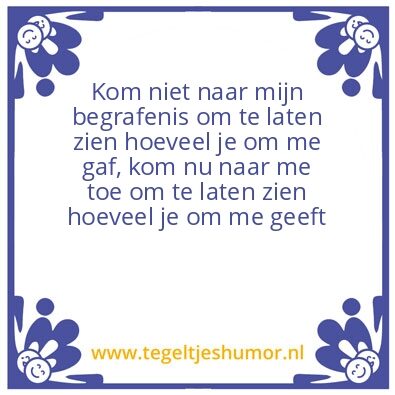 Tegeltje: Hoeveel je om me geeft