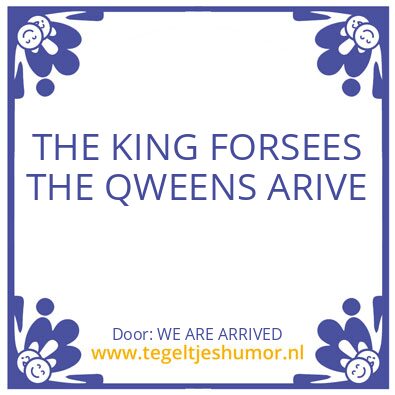 Tegeltje: AL IS WELL