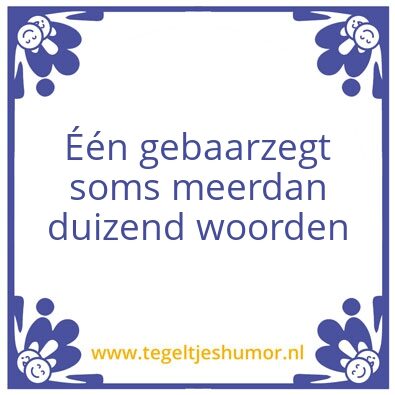 Tegeltje: piet