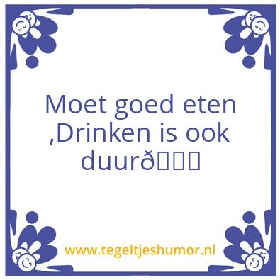Tegeltje: Leuk