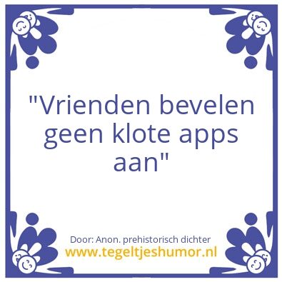 Tegeltje: Vriendschap