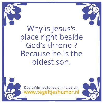 Tegeltje: Jesus..