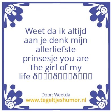 Tegeltje: Kweni