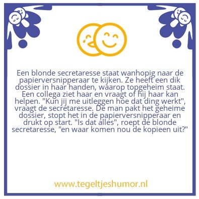 Tegeltje: Versnipperaar