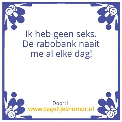 Tegeltje: Humor