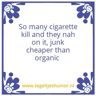 Tegeltje: Reality