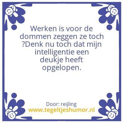 Tegeltje: Tegeltje
