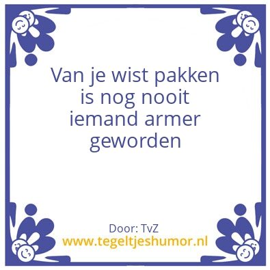 Tegeltje: Crypto wijsheden