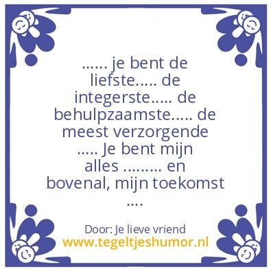 Tegeltje: Alles