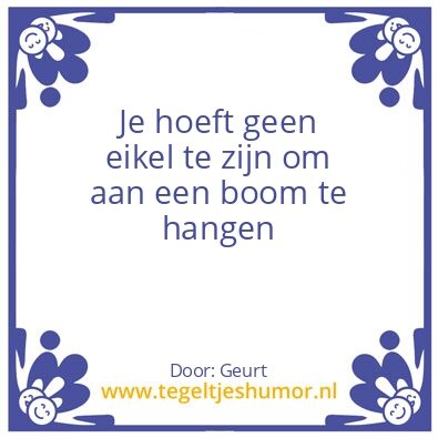 Tegeltje: Eikel