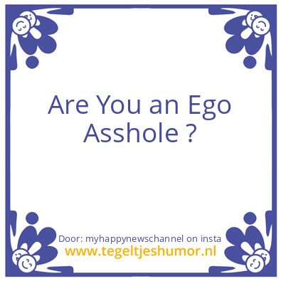 Tegeltje: Are You EGO MISLEAD ?