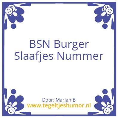 Tegeltje: Marian Borg