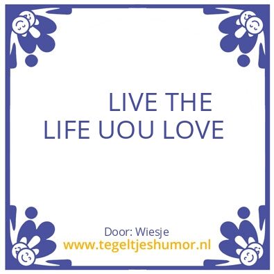 Tegeltje: Live