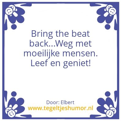 Tegeltje: Niet zo moeilijk