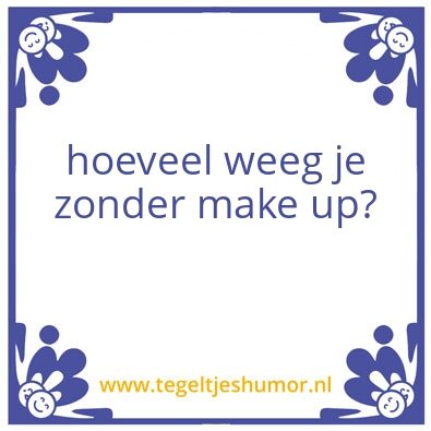 Tegeltje: –