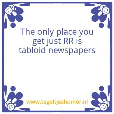 Tegeltje: RR