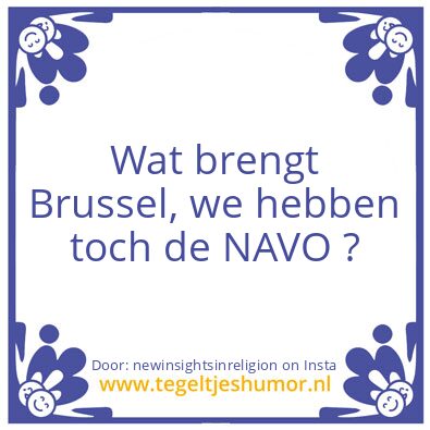 Tegeltje: Wat brengt Brussel ?