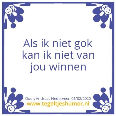 Tegeltje: Eindelijk de waarheid