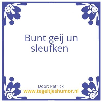 Tegeltje: Www.sleufkenwevers.nl