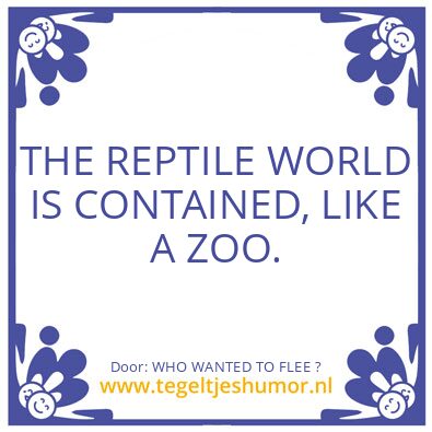 Tegeltje: WHO WANTED TO FLEE ?
