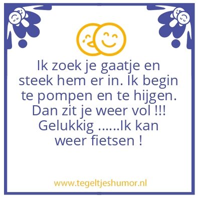 Tegeltje: gaatje..