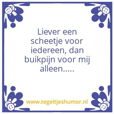 Tegeltje: Poepje